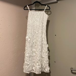 Lulus white flower dress!